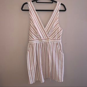 ZARA Striped Wrap Dress
